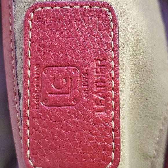 LIZ CLAIBORNE Vintage Liz Claiborne Genuine Red Leather Shoulder Bag 1980's EUC - Picture 13 of 14